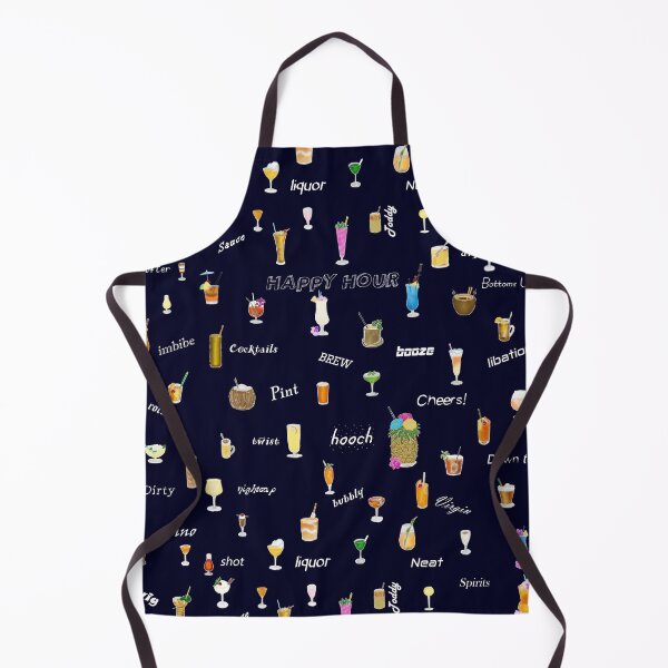 Item preview, Happy Hour Cocktails and Brews on Dark Blue  designed and sold by MelindaLedsome.