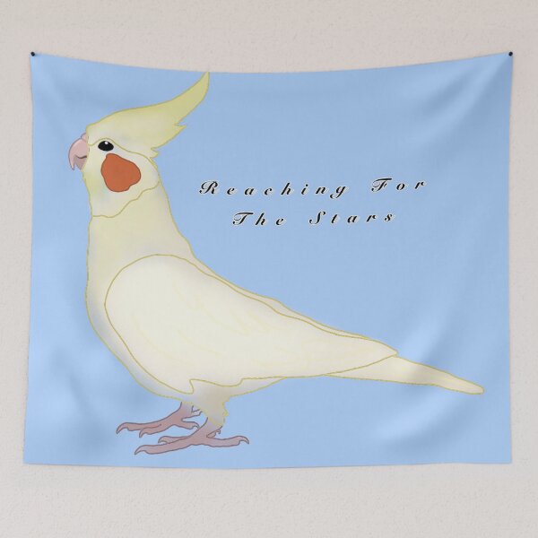 Item preview, Cockatiel Reaching For Stars designed and sold by legitparrot.