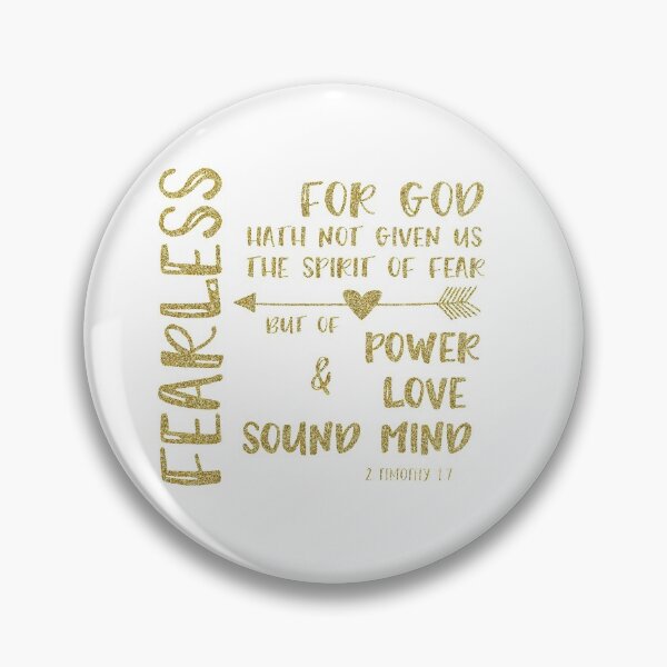 Item preview, Gold: God Has Not Given Us the Spirit of Fear 2 Timothy Bible Verse designed and sold by motivateme.