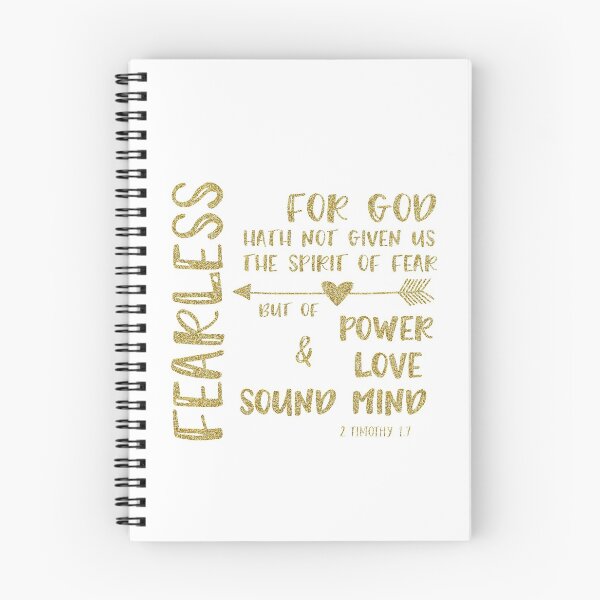 Item preview, Gold: God Has Not Given Us the Spirit of Fear 2 Timothy Bible Verse designed and sold by motivateme.