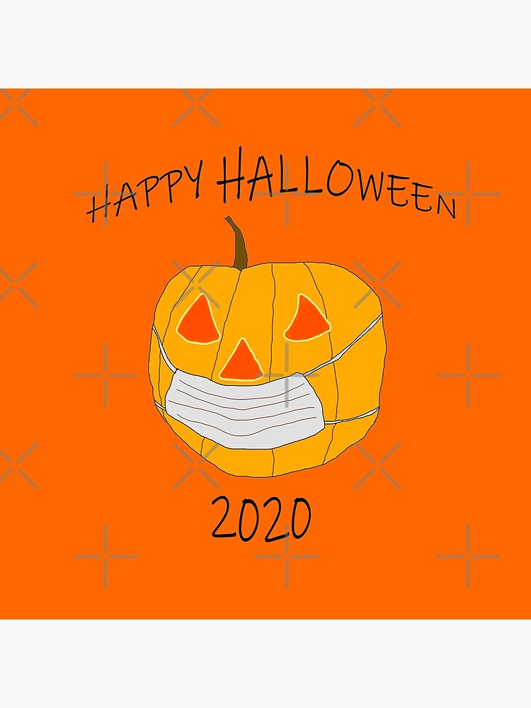 "Happy Quarantine Halloween 2020" Floor Pillow for Sale by oxoxoxo