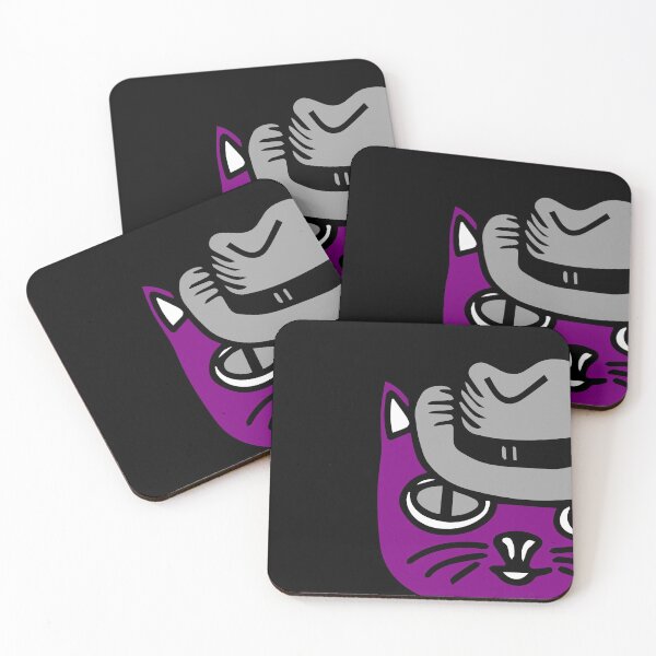 Item preview,  Cat in a Hat Discreet Pride Asexual colors designed and sold by TopplundDesigns.