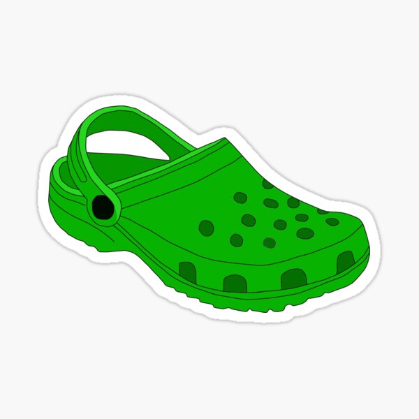 pastel green crocs