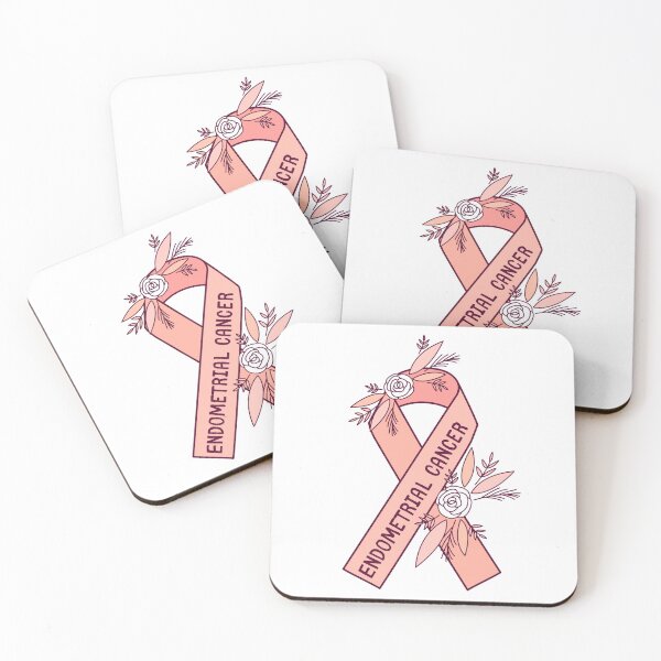 Item preview, Endometial Cancer Awareness Uterine Cancer Peach Ribbon designed and sold by lozo828.