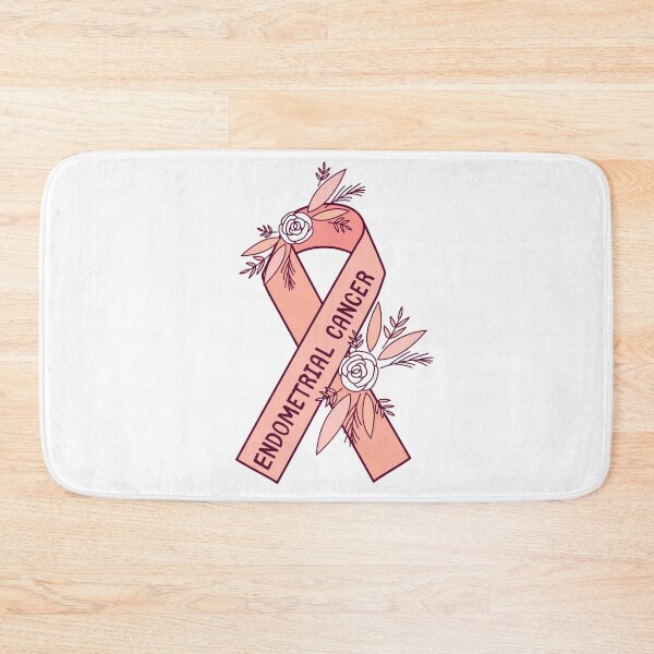 Item preview, Endometial Cancer Awareness Uterine Cancer Peach Ribbon designed and sold by lozo828.