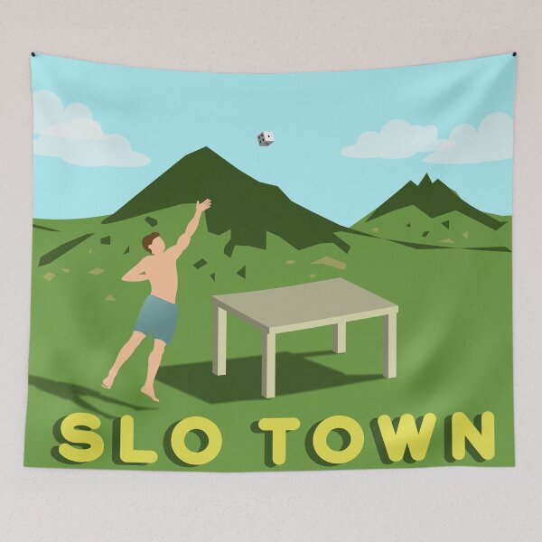Item preview, die tapestry SLO designed and sold by cateateacake.