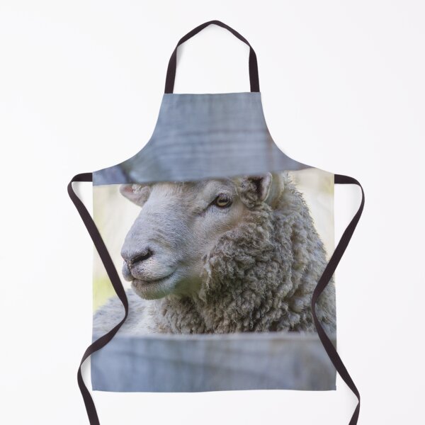 Item preview, Sheep Gazing Through The Fence designed and sold by KarenWoodArt.