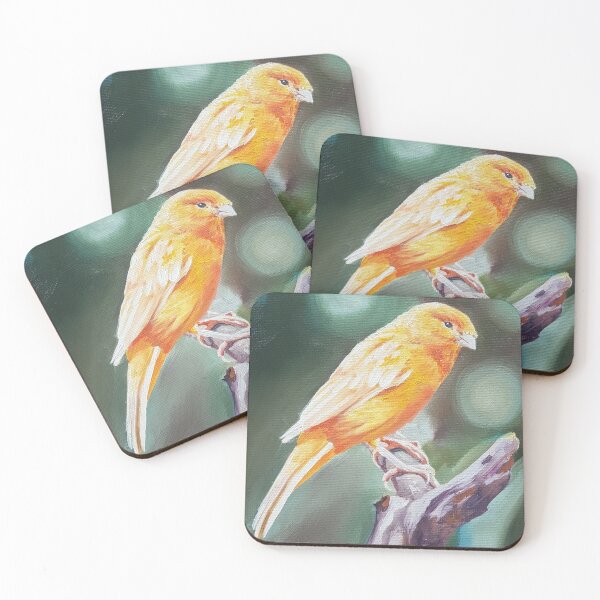 Item preview, Canary Intermission - bird painting designed and sold by Emily Bickell.
