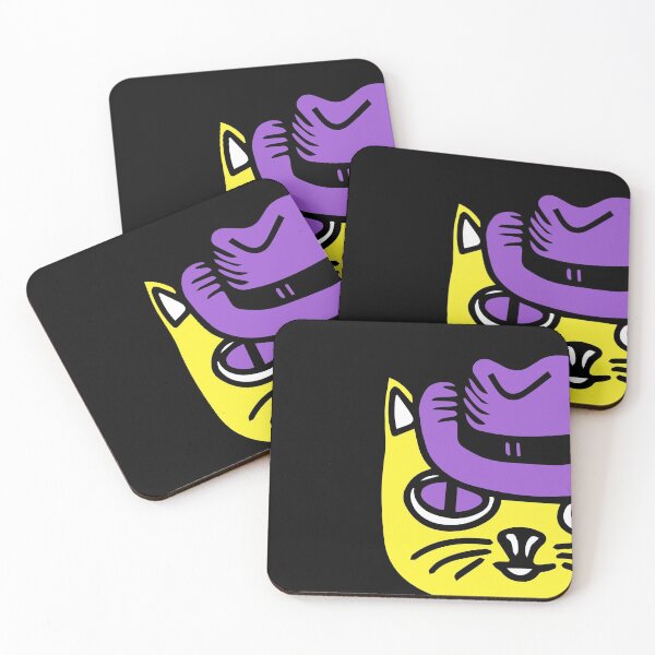 Item preview,  Cat in a Hat Discreet Pride Non-binary colors designed and sold by TopplundDesigns.