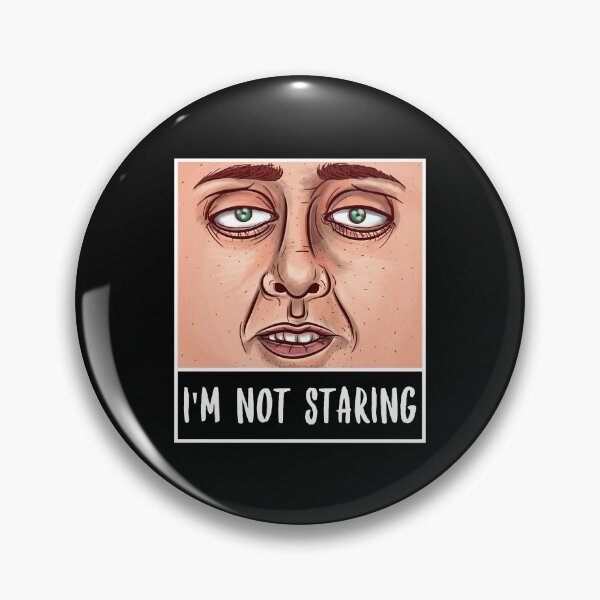 Item preview, I'm Not Staring. Creepy Face. Funny. designed and sold by shirtdan.