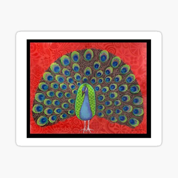 Royal Peacock Sticker
