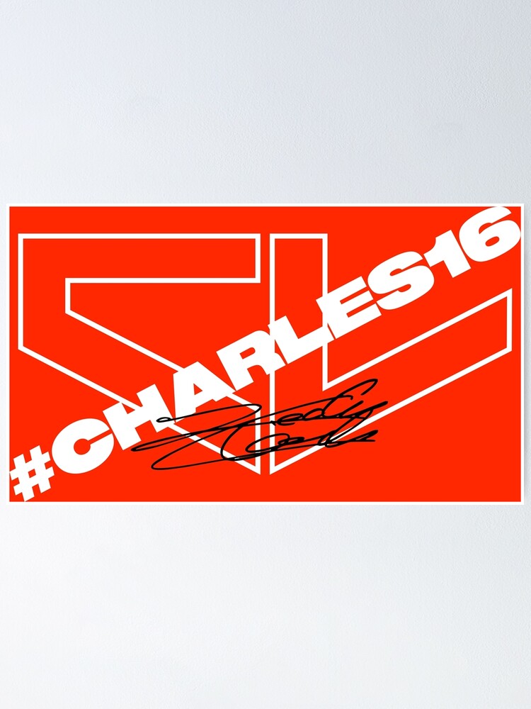 "Charles Leclerc 2020 Logo" Poster by StrummingBoy | Redbubble