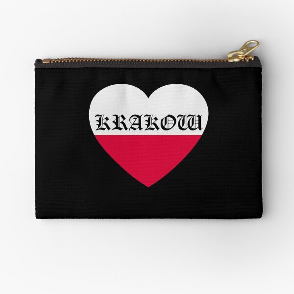 Krakow Poland flag Krakow Polska Zipper Pouch