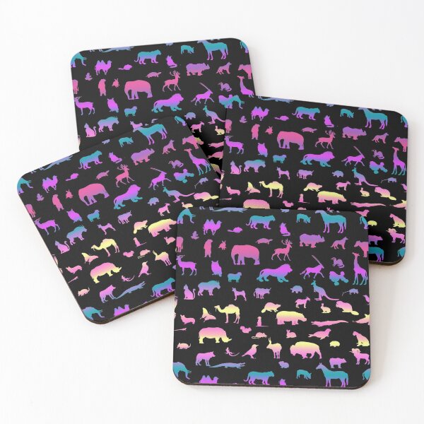 Item preview, Rainbow Safari Animal Zoo Print designed and sold by MelindaLedsome.