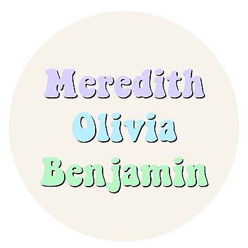 T-shirt enfant for Sale avec l'œuvre « Meredith Olivia Benjamin