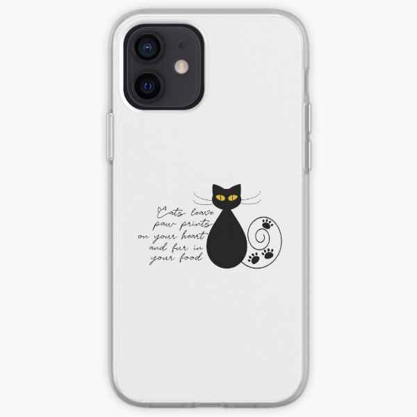 Cats Leave .... iPhone Soft Case