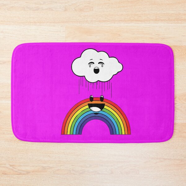 Item preview, HAPPY RAINBOW SAD CLOUD designed and sold by ROCK'EM SOCK'EM LOGO'S.