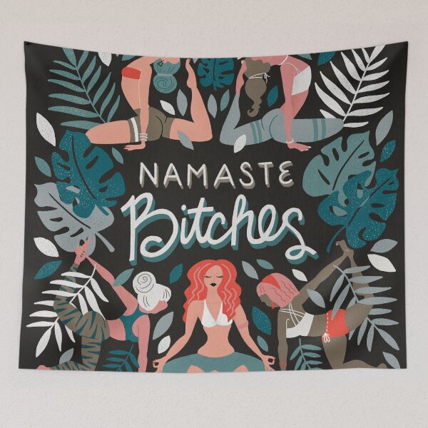 Item preview, Namaste, Bitches – Charcoal Palette designed and sold by Cat Coquillette.