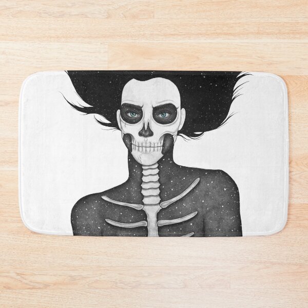 Item preview, Galaxy Skull Girl Black and White designed and sold by BriLazar.