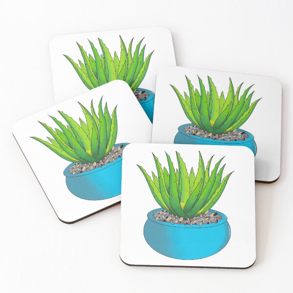 Item preview, Blue Potted Aloe Plant designed and sold by AloeThere.