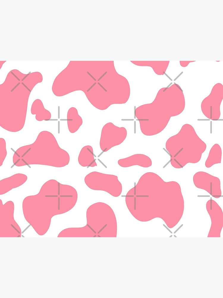 Cute Pink Cow Print Wallpaper by Aesthetic Wall Decor by SB Designs