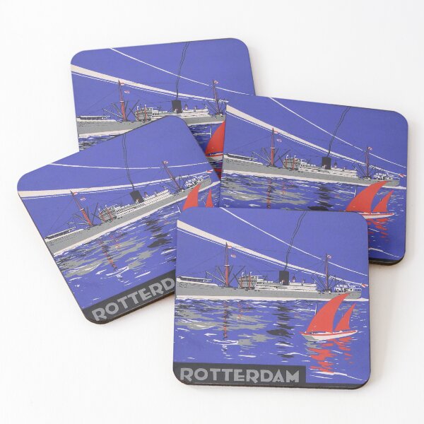Item preview, Rotterdam vintage travel poster designed and sold by stickart-marek.
