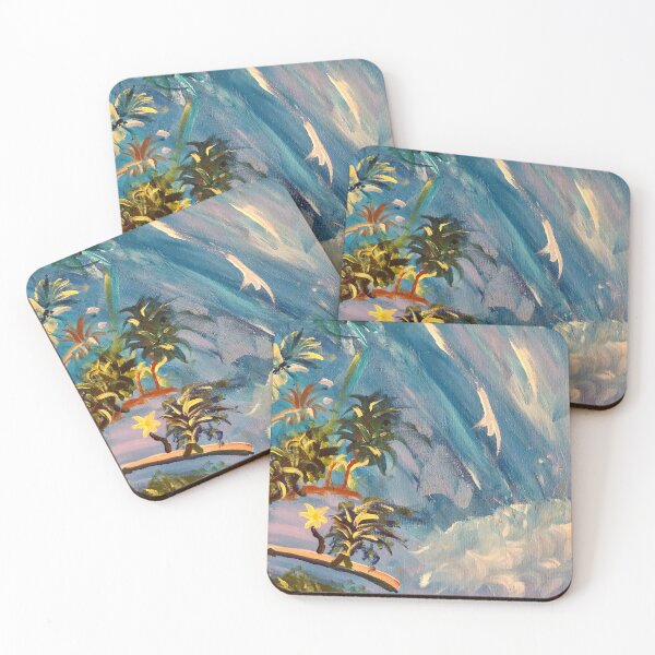 Item preview, Tropical waterfall painting  designed and sold by Phooph1.