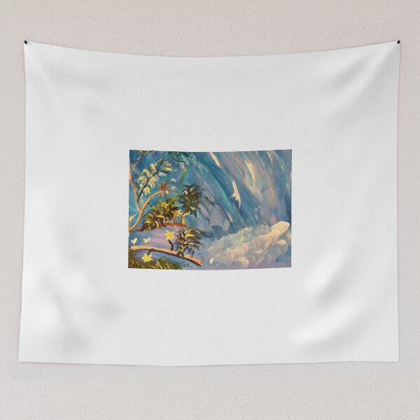 Item preview, Tropical waterfall painting  designed and sold by Phooph1.