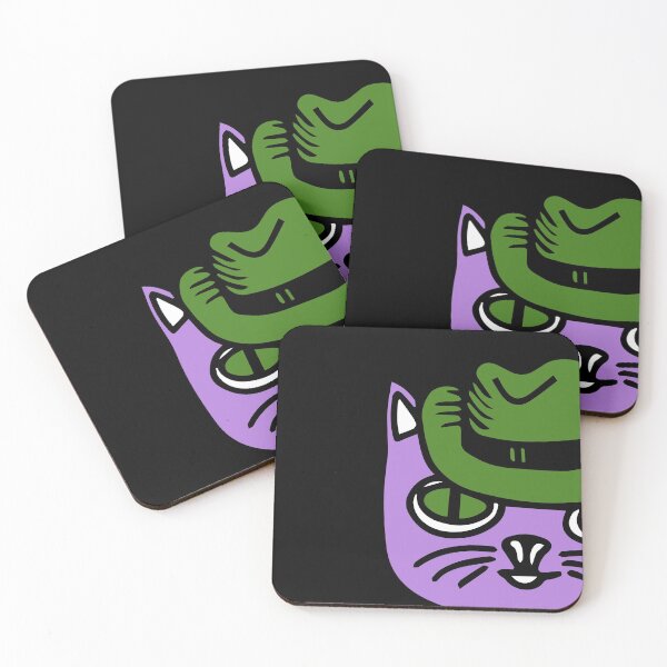 Item preview,  Cat in a Hat Discreet Pride Genderqueer Colors designed and sold by TopplundDesigns.