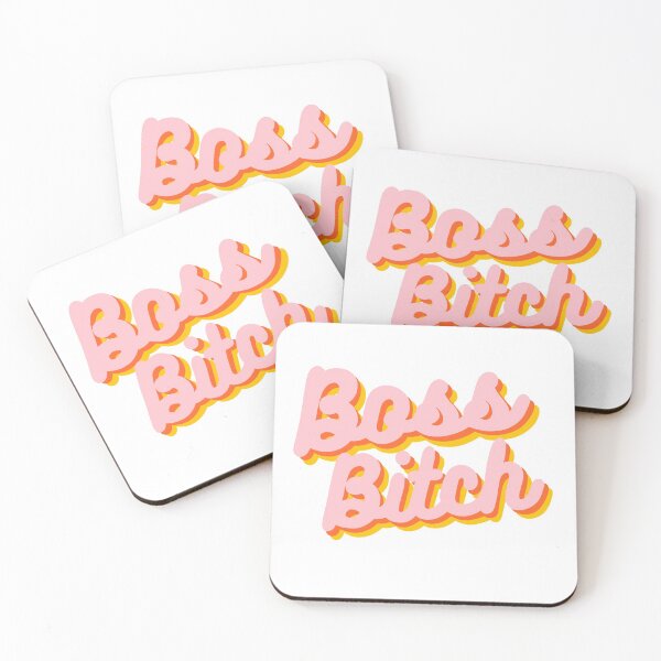 Item preview, Retro Boss Bitch in Pink and Orange  designed and sold by WildeandCo.