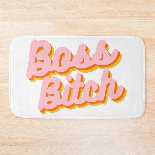 Item preview, Retro Boss Bitch in Pink and Orange  designed and sold by WildeandCo.