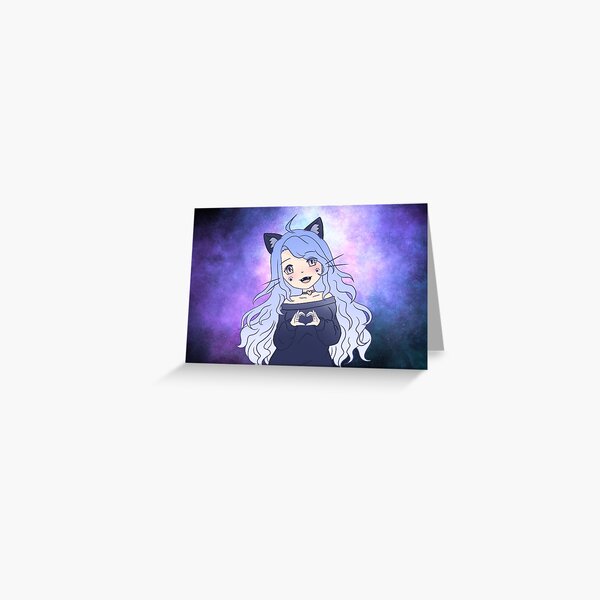 Cat Girl Greeting Card