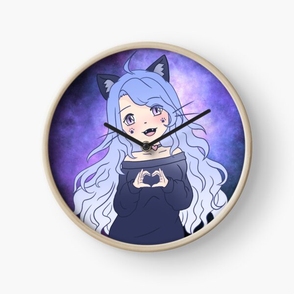 Cat Girl Clock