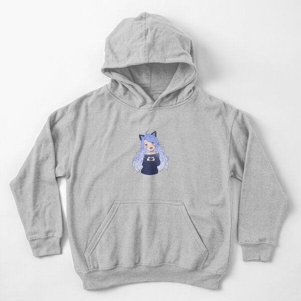Cat Girl Kids Pullover Hoodie