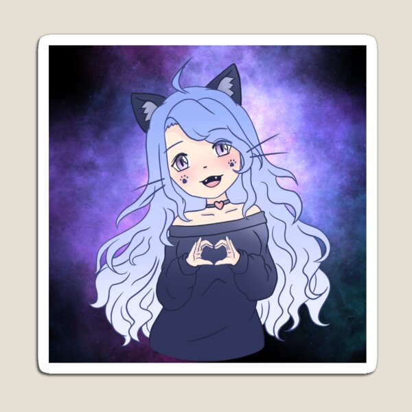 Cat Girl Magnet