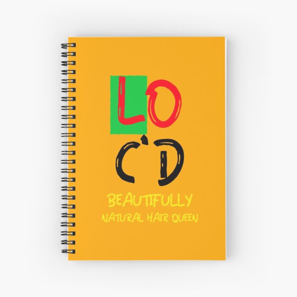Copy of Beautifully loc'd natural hair Queen Spiral Notebook