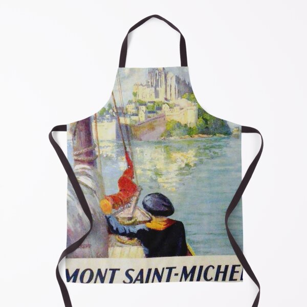 Artikelvorschau, Mont Saint Michel vintage travel poster entworfen und verkauft von stickart-marek.
