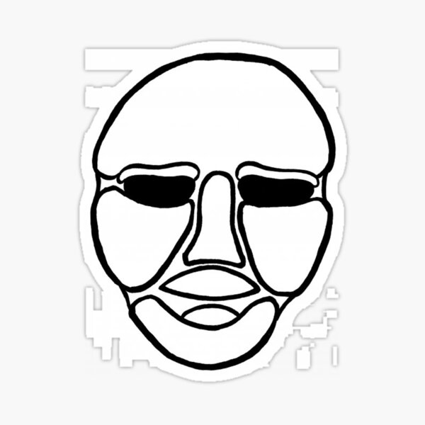 THE FACE by Senseless Babble Sticker