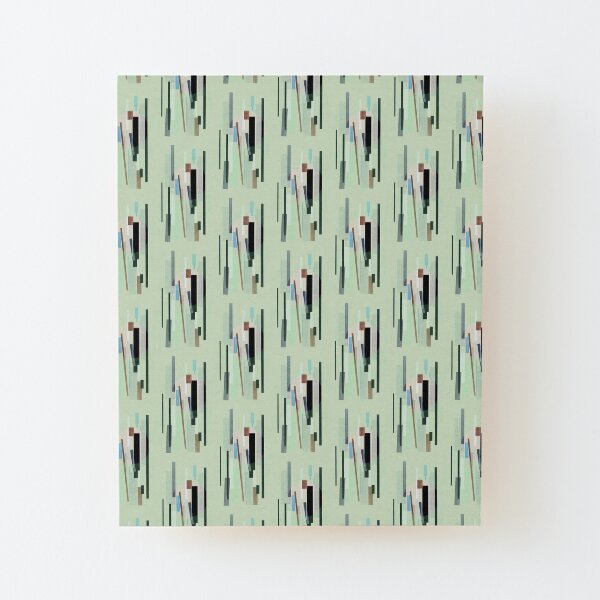 Country Folk Wood Mounted Print