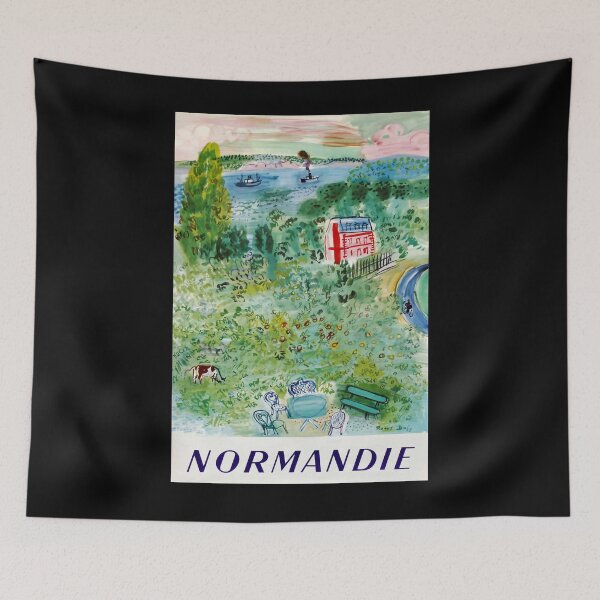 Artikelvorschau, Normandie vintage travel poster entworfen und verkauft von stickart-marek.