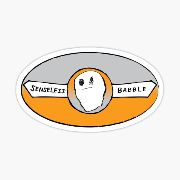 Senseless Babble - Oval Logo Sticker