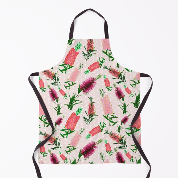 Item preview, Pink Australian Native Bottlebrush Fashion Pattern designed and sold by Annalee Beer.