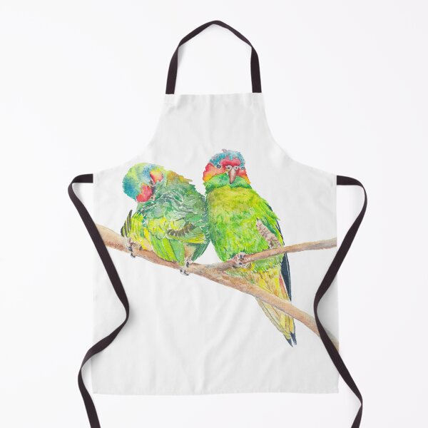Item preview, Musk Lorikeet Couple - watercolour painting of Australian birds designed and sold by Zoya Makarova.