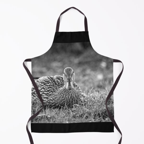 Item preview, Female Mallard Duck Black And White designed and sold by Sharon McConnell.