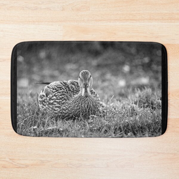 Item preview, Female Mallard Duck Black And White designed and sold by Sharon McConnell.