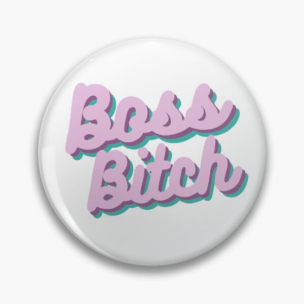 Item preview, Retro Boss Bitch in Purple and Teal designed and sold by WildeandCo.