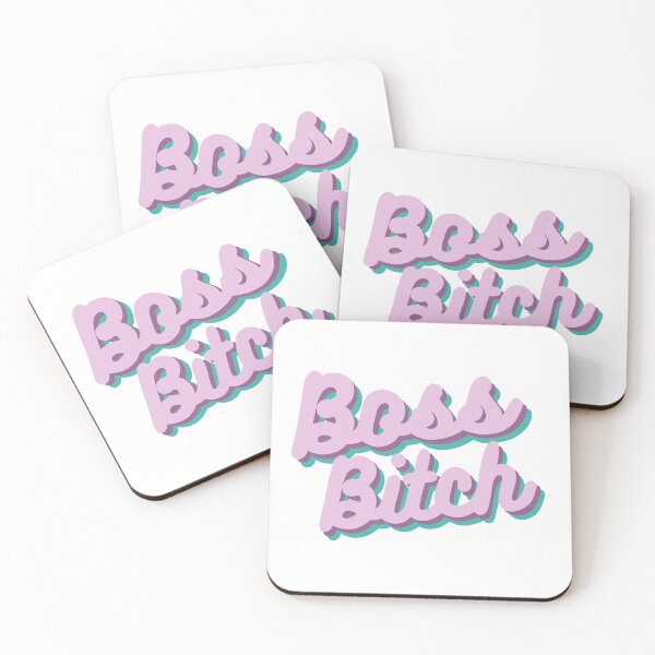 Item preview, Retro Boss Bitch in Purple and Teal designed and sold by WildeandCo.