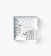 circles with lines Acrylic Block