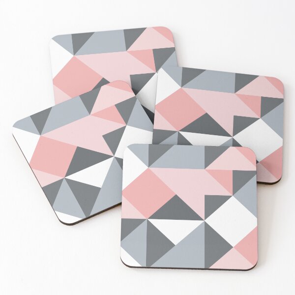 Item preview, Pink, grey and white geometric pattern designed and sold by Espinoza Creative.