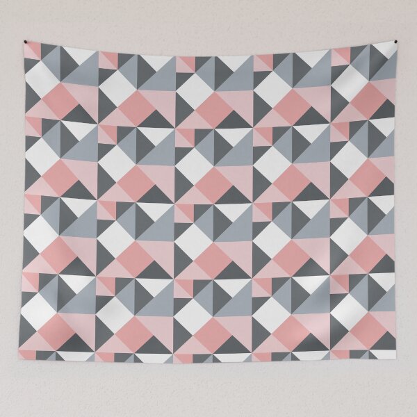 Item preview, Pink, grey and white geometric pattern designed and sold by Espinoza Creative.
